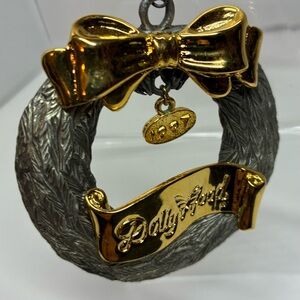 Vintage Rare Dollywood Holiday Wreath Ornament
